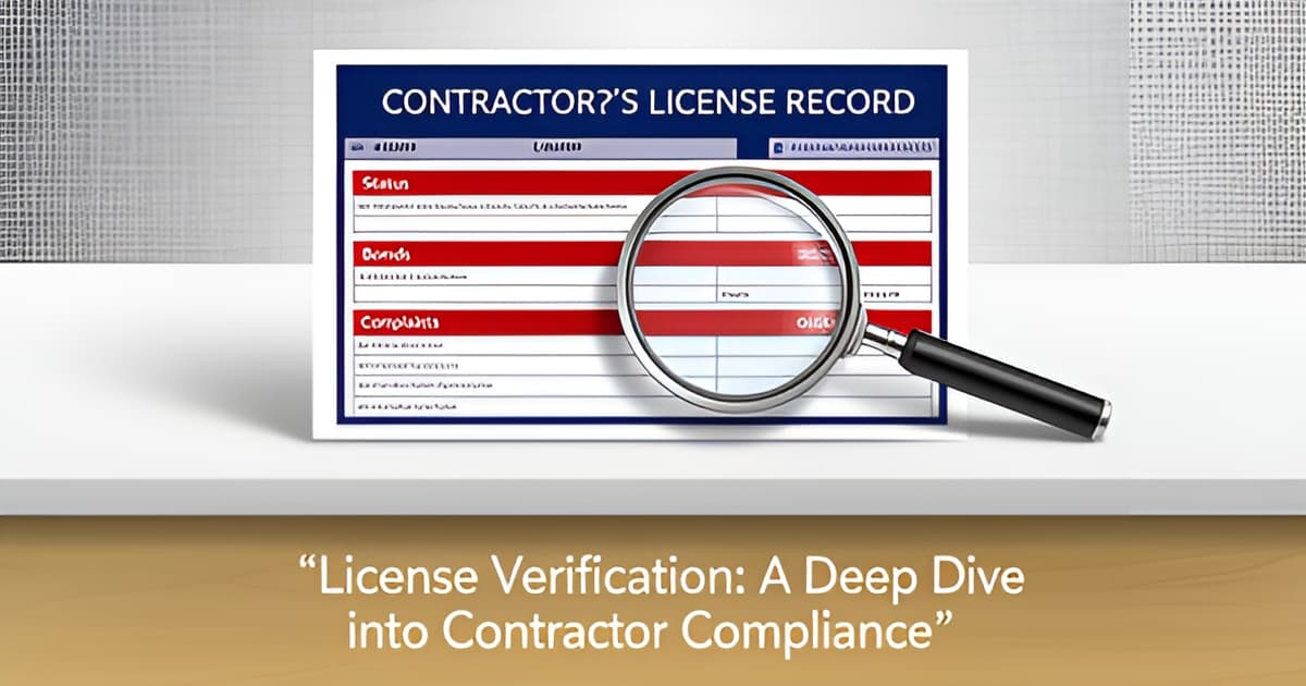 CSLB License Check: Reading a California Contractor's Record Correctly