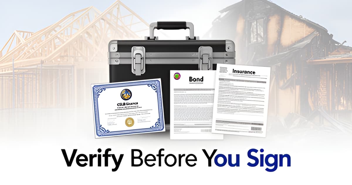 Contractor Verification Checklist: License, Bond, Insurance, Complaints