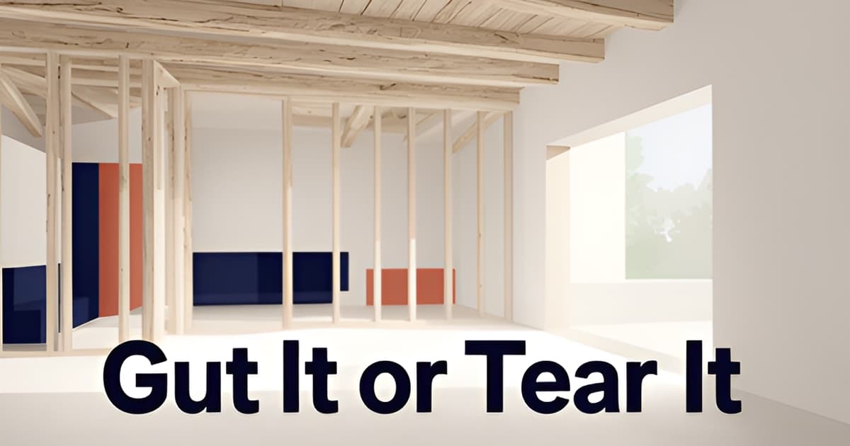 Down-to-the-Studs Remodel: When a Gut Renovation Beats Rebuilding