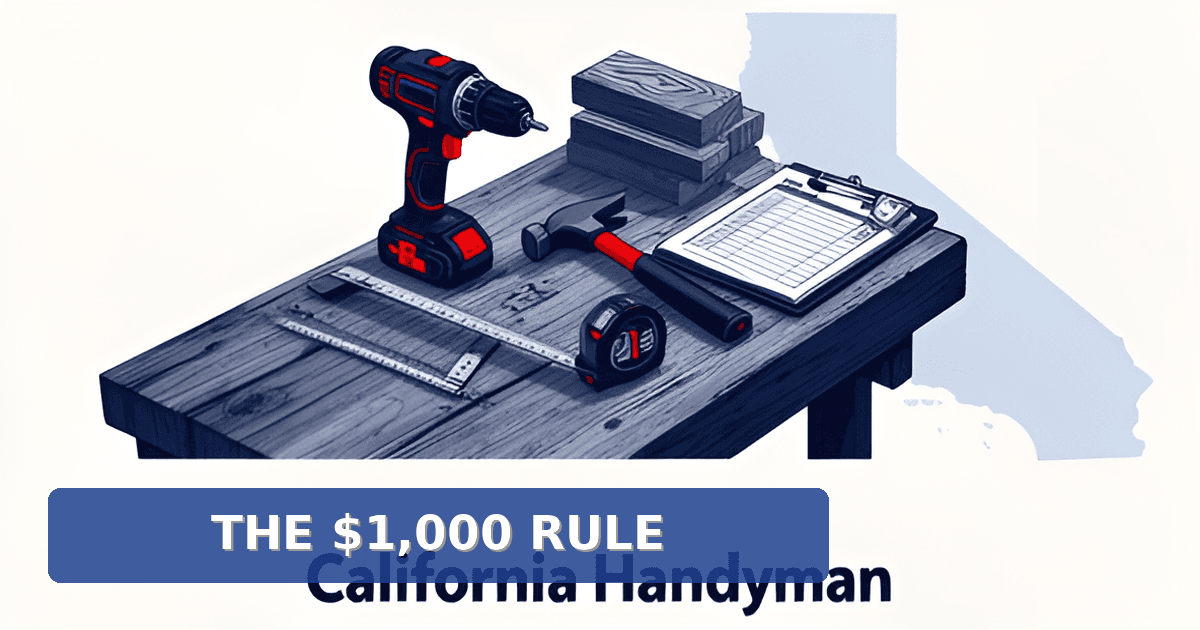 Handyman License Rules in California: What Work Is Legal Without One