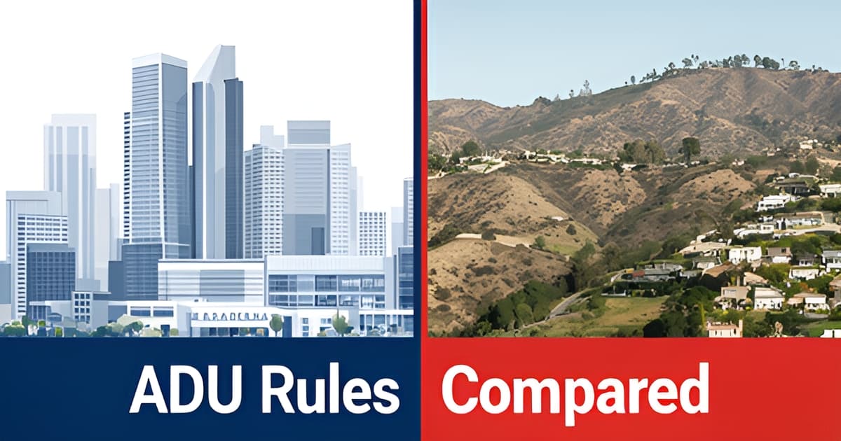 Pasadena ADU Builder Guide: City Rules vs County Rules Compared