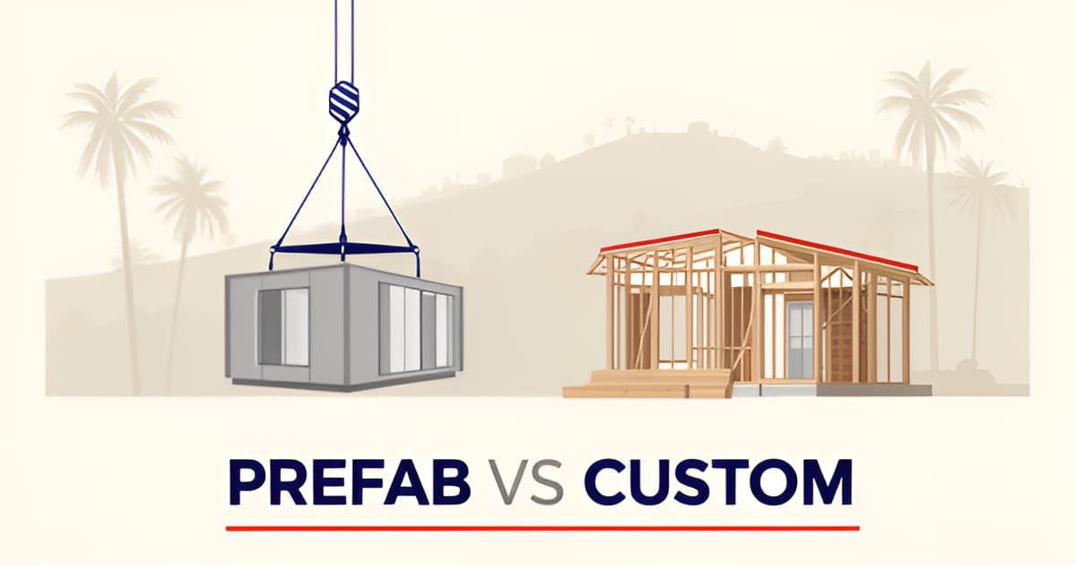 Prefab vs Custom ADU in Los Angeles: Real Cost and Timeline Comparison